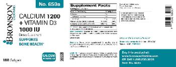 Bronson Laboratories Calcium 1200 + Vitamin D3 1000 IU - supplement