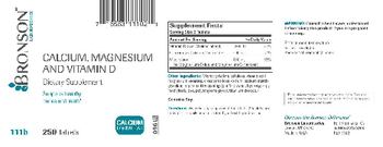 Bronson Laboratories Calcium, Mangnesium And Vitamin D - supplement