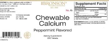 Bronson Laboratories Chewable Calcium Peppermint Flavored - supplement