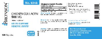 Bronson Laboratories Chicken Collagen 500 mg - supplement