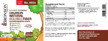 Bronson Laboratories Children's Naural Soluble Fiber - supplement