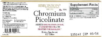 Bronson Laboratories Chromium Picolinate - supplement