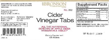 Bronson Laboratories Cider Vinegar Tabs - supplement