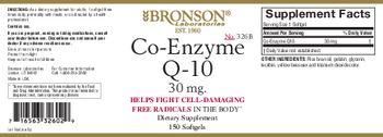 Bronson Laboratories Co-Enzyme Q-10 30 mg - supplement