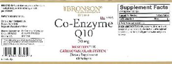 Bronson Laboratories Co-Enzyme Q10 30 mg - supplement