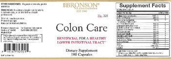Bronson Laboratories Colon Care - supplement