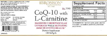 Bronson Laboratories CoQ-10 With L-Carnitine - supplement
