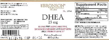 Bronson Laboratories DHEA 25 mg - supplement