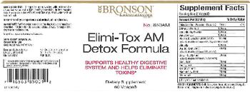 Bronson Laboratories Elimi-Tox AM Detox Formula - supplement