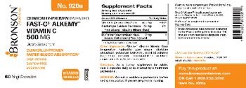 Bronson Laboratories Fast-C Alkemy Vitamin C 500 mg - supplement