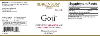 Bronson Laboratories Goji - supplement