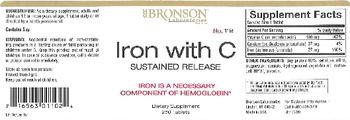 Bronson Laboratories Iron with C Sustained Release - supplement