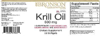 Bronson Laboratories Krill Oil 500 mg - supplement