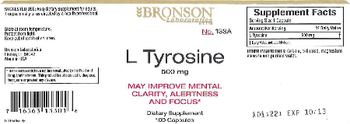 Bronson Laboratories L Tyrosine 500 mg - supplement