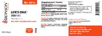 Bronson Laboratories Life's DHA 200 mg - supplement