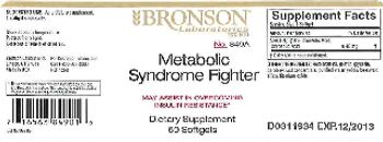 Bronson Laboratories Metabolic Syndrome Fighter - supplement