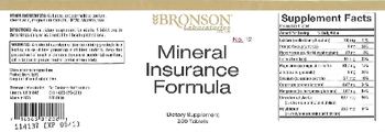 Bronson Laboratories Mineral Insurance Formula - supplement