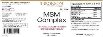 Bronson Laboratories MSM Complex - supplement