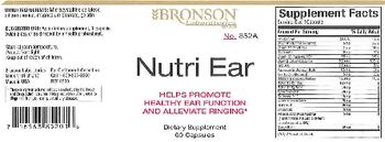 Bronson Laboratories Nutri Ear - supplement