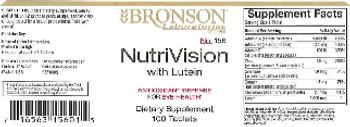 Bronson Laboratories NutriVision With Lutein - supplement