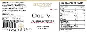 Bronson Laboratories Ocu-V+ - supplement