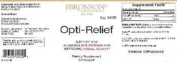 Bronson Laboratories Opti-Relief - supplement