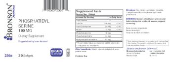 Bronson Laboratories Phosphatidyl Serine 100 mg - supplement