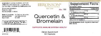 Bronson Laboratories Quercetin & Bromelain - supplement