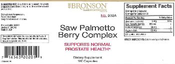 Bronson Laboratories Saw Palmetto Berry Complex - supplement