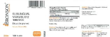 Bronson Laboratories Sublingual Vitamin B12 1000 mcg - supplement