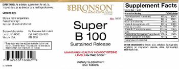 Bronson Laboratories Super B 100 Sustained Release - supplement