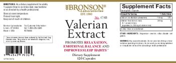 Bronson Laboratories Valerian Extract - supplement