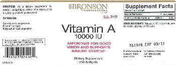 Bronson Laboratories Vitamin A 10000 IU - supplement