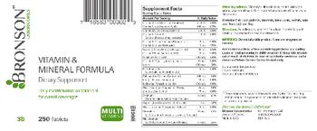 Bronson Laboratories Vitamin & Mineral Formula - supplement