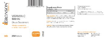 Bronson Laboratories Vitamin C 500 mg - supplement