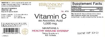 Bronson Laboratories Vitamin C As Ascorbic Acid 1,000 mg - supplement