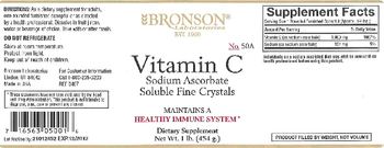 Bronson Laboratories Vitamin C Sodium Ascorbate Soluble Fine Crystals - supplement