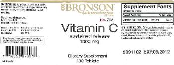 Bronson Laboratories Vitamin C Sustained Release 1000 mg - supplement