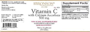 Bronson Laboratories Vitamin C With Calcium Ascorbate 500 mg - supplement