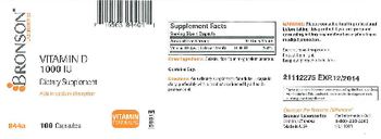 Bronson Laboratories Vitamin D 1000 IU - supplement