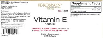 Bronson Laboratories Vitamin E 1000 IU - supplement