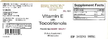 Bronson Laboratories Vitamin E with Tocotrienols - supplement