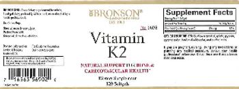 Bronson Laboratories Vitamin K2 - supplement