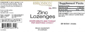 Bronson Laboratories Zinc Lozenges - supplement