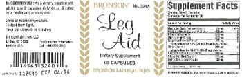 Bronson Leg Aid - supplement