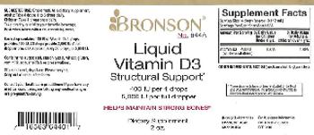 Bronson Liquid Vitamin D3 - supplement