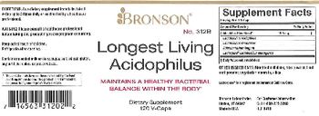 Bronson Longest Living Acidophilus - supplement
