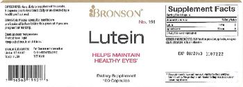 Bronson Lutein - supplement