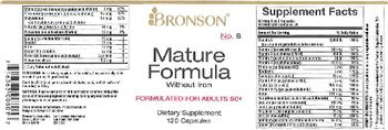 Bronson Mature Formula Without Iron - supplement