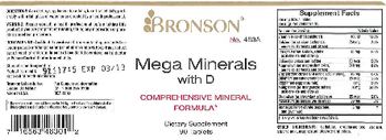 Bronson Mega Minerals With D - supplement